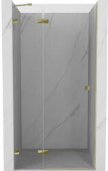 Mexen Lunar balos zuhanyajtó balra 85 cm, átlátszó, arany - 834-085-000-50-00-L (834-085-000-50-00-L)