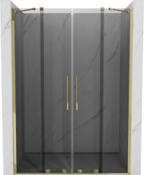 Mexen Velar Duo tolóajtós zuhanykabin 150 cm, grafit, arany - 871-150-000-42-50 (871-150-000-42-50)