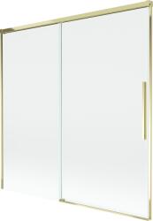 Mexen Rox kétszárnyú kádparaván, 160 x 150 cm, átlátszó, arany - 8C9-160-001-50-00 (8C9-160-001-50-00)