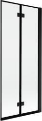 Mexen Mist kétszárnyú jobb oldali kádparaván 80 x 150 cm, fekete keret, fekete - 8A9-080-002-70-70-P (8A9-080-002-70-70-P)