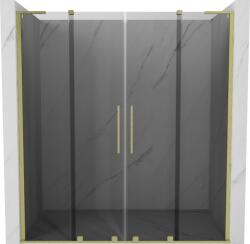 Mexen Velar L Duo tolózuhany ajtó 180 cm, grafit, arany szálcsiszolt - 871-180-003-42-55 (871-180-003-42-55)