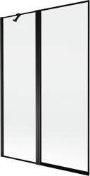 Mexen Mist 2-szárnyas bal oldali kádparaván 120 x 150 cm, fekete keret, fekete - 8A9-120-011-70-70-L (8A9-120-011-70-70-L)