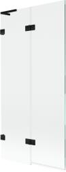 Mexen Lunar L fürdőkádparaván 2-szárnyú bal 90 x 150 cm, átlátszó, fekete - 897L-090-100-70-00-L (897L-090-100-70-00-L)
