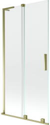 Mexen Velar L kétpaneles toló kádparaván 95 x 150 cm, átlátszó, arany - 896-095-003-01-50 (896-095-003-01-50)