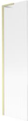 Mexen Next L kádparaván, 1-szárnyas 50 x 150 cm, csíkos, arany ecsetelt - 895-050-000-03-09-55 (895-050-000-03-09-55)