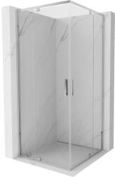 Mexen Exo négyszögletes kifelé nyíló zuhanykabin 90 x 90 cm, átlátszó, króm - 8110-090-090-01-00 (8110-090-090-01-00)