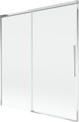 Mexen Rox kétszárnyú, toló fürdőkádparaván 150 x 150 cm, átlátszó, króm - 8C9-150-001-01-00 (8C9-150-001-01-00)