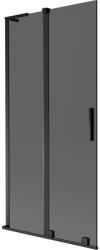 Mexen Velar L kádparaván, 2-szárnyas, 90 x 150 cm, grafit, fekete - 896-090-003-41-70 (896-090-003-41-70)
