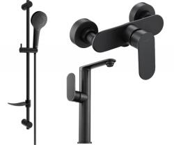 Mexen Milo DF05 zuhanykészlet, fekete - 713154DF05-70 (713154DF05-70)