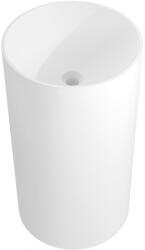 Mexen Ajax-01 szabadon álló mosdó konglomerátumból 45 x 45 cm, fehér matt - 26504500 (26504500)