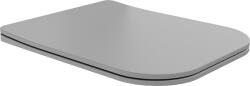 Mexen Teo lassan záródó slim WC-ülőke, duroplast, világosszürke matt - 39840061 (39840061)
