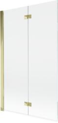 Mexen Mist kádparaván, 2-szárnyú, bal, 110 x 150 cm, átlátszó, arany - 8A9-110-002-50-00-L (8A9-110-002-50-00-L)