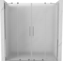 Mexen Velar Duo toló zuhanyajtó 170 cm, szatén, króm - 871-170-000-32-01 (871-170-000-32-01)