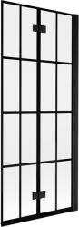 Mexen Mist 2-szárnyas zuhanyfal jobb 80 x 150 cm, fekete rács, fekete - 8A9-080-002-70-77-P (8A9-080-002-70-77-P)