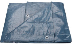 EXTOL takaróponyva, vízálló, de nem UV álló; 100g/nm, 6x10m névleges méret, valós méret: 5, 8x9, 8 m, PE, lefűző lyukakkal