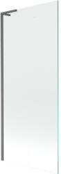 Mexen Next L egy szárnyú kádparaván 80 x 150 cm, átlátszó, szálcsiszolt szürke - 895-080-000-03-00-66 (895-080-000-03-00-66)