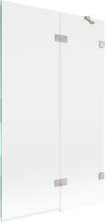 Mexen Lunar kádparaván 2-szárnyú jobb 110 x 150 cm, átlátszó, csiszolt nikkel - 897-110-100-97-00-P (897-110-100-97-00-P)