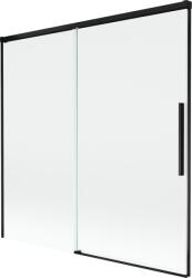 Mexen Rox kétszárnyú toló kádparaván 160 x 150 cm, átlátszó, fekete - 8C9-160-001-70-00 (8C9-160-001-70-00)
