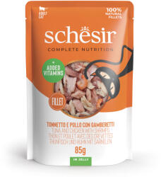 Schesir 6x85g Schesir Complete Nutrition Filet tonhal & csirke aszpikban nedves macskatáp - zooplus - 4 590 Ft
