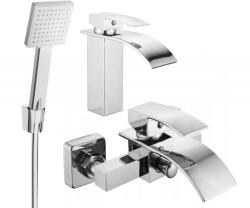 Mexen Aries R45 kád csaptelep készlet, króm - 744803R45-00 (744803R45-00)