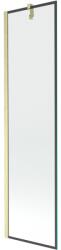 Mexen Next egyszárnyú fürdőkád paraván 50 x 150 cm, fekete keret, arany szálcsiszolt - 895-050-000-00-70-55 (895-050-000-00-70-55)