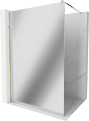 Mexen Kioto Walk-in zuhanyfal 140 x 200 cm, 8 mm-es tükör, arany - 800-140-101-50-50 (800-140-101-50-50)
