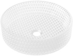 Mexen Aura üveg mosdókagyló, 39 x 39 cm, matt üveg - 24013930 (24013930)