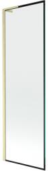 Mexen Next L 1-szárnyú fürdőkád paraván 60 x 150 cm, fekete keret, arany kefélt - 895-060-000-03-70-55 (895-060-000-03-70-55)