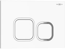 Mexen Tex 03 öblítő gomb, fényes fehér - 6103-01 (6103-01)