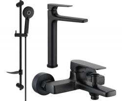 Mexen Lynx DF40 kádcsaptelep készlet, fekete - 745913DF40-70 (745913DF40-70)