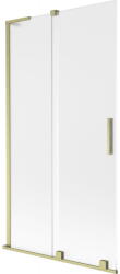 Mexen Velar L fürdőkádparaván, 2-szárnyú tolóajtós, 100 x 150 cm, matt, arany szálcsiszolt - 896-100-003-31-55 (896-100-003-31-55)