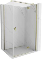 Mexen Mist-H T jobbos nyitható zuhanykabin 75 x 70 cm, átlátszó, arany - 8A5T-075-070-50-00-P (8A5T-075-070-50-00-P)