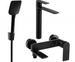 Mexen Zero R62 fürdőkád szett, fekete - 71113R62-70 (71113R62-70)