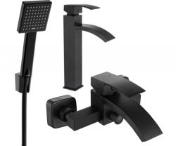 Mexen Libra R45 fürdőszoba szett, fekete - 745113R45-70 (745113R45-70)