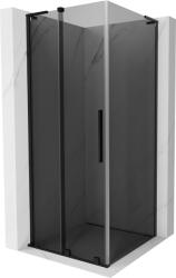 Mexen Velar L tolóajtós zuhanykabin 90 x 90 cm, grafit, fekete - 871-090-090-43-70 (871-090-090-43-70)