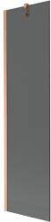 Mexen Next fürdőkád paraván 1-szárnyú 50 x 150 cm, grafit, kefélt réz - 895-050-000-00-40-65 (895-050-000-00-40-65)