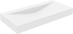Mexen Poli konglomerát mosdó, 1/O 100 x 48 cm, fehér - 23021001 (23021001)