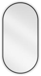 Mexen Loft ovális fürdőszobai tükör 80 x 40 cm, fekete keret - 9851-080-040-000-70 (9851-080-040-000-70)