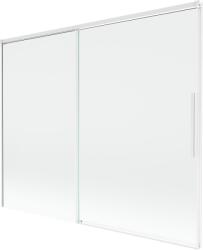 Mexen Rox 2-szárnyú, toló kádparaván 190 x 150 cm, átlátszó, fehér - 8C9-190-001-20-00 (8C9-190-001-20-00)
