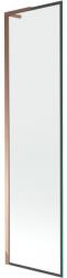 Mexen Next L egyszárnyú fürdőszobai paraván 50 x 150 cm, fekete keret, rózsaszín arany - 895-050-000-03-70-60 (895-050-000-03-70-60)