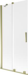 Mexen Velar 2-szárnyú toló zuhanyfal 95 x 150 cm, zúzmara, arany - 896-095-000-31-50 (896-095-000-31-50)