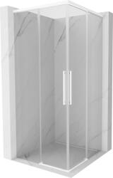 Mexen Rox Duo toló zuhanykabin 110 x 110 cm, átlátszó, fehér - 8C2D-110-110-20-00 (8C2D-110-110-20-00)
