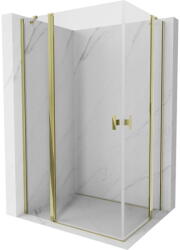 Mexen Mist Duo nyitható zuhanykabin 120 x 95 cm, átlátszó, arany - 8A4-120-095-50-00 (8A4-120-095-50-00)
