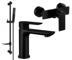 Mexen Alfa DF72 zuhanykészlet, fekete - 745704DF72-70 (745704DF72-70)