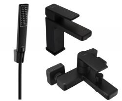 Mexen Mino R72 fürdőkád készlet, fekete - 72403R72-70 (72403R72-70)