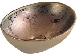 Mexen Elza 40 x 33 cm munkalapra helyezhető mosdó, arany - 21014053 (21014053)