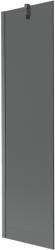 Mexen Next 1-szárnyas kádparaván 50 x 150 cm, grafit, gun gray kefélt - 895-050-000-00-40-66 (895-050-000-00-40-66)