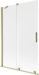 Mexen Velar 2-szárnyú toló zuhanyfal 120 x 150 cm, deres, arany szálcsiszolt - 896-120-000-31-55 (896-120-000-31-55)