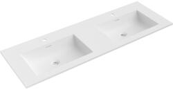 Mexen Otis, pultra süllyesztett, dupla mosdókagyló 141 x 46, 5 cm, fehér matt - 25181401D (25181401D)