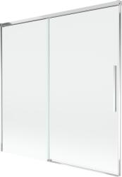 Mexen Rox 2-szárnyas, 160 x 150 cm-es átlátszó, krómozott toló-fürdőkád paraván - 8C9-160-001-01-00 (8C9-160-001-01-00)